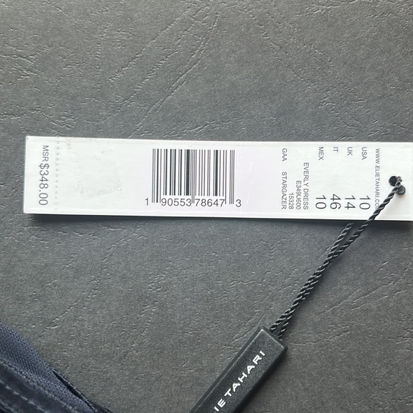 ELIE TAHARI  Everly Silk Trim Sleeveless Maxi Dress/Gown - Picture 15 of 15